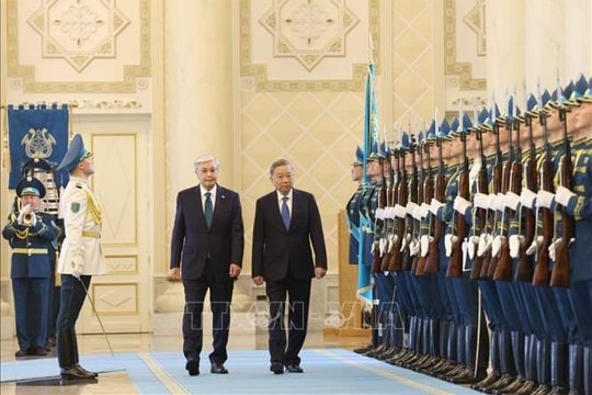 Lễ đón Tổng Bí thư Tô Lâm và Phu nhân thăm cấp Nhà nước Cộng hòa Kazakhstan