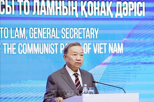Tổng Bí thư Tô Lâm: Cần thúc đẩy 5 'kết nối' trong hợp tác giữa Việt Nam - Kazakhstan