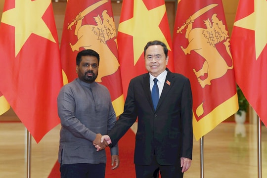 Chủ tịch Quốc hội Trần Thanh Mẫn hội kiến Tổng thống Sri Lanka