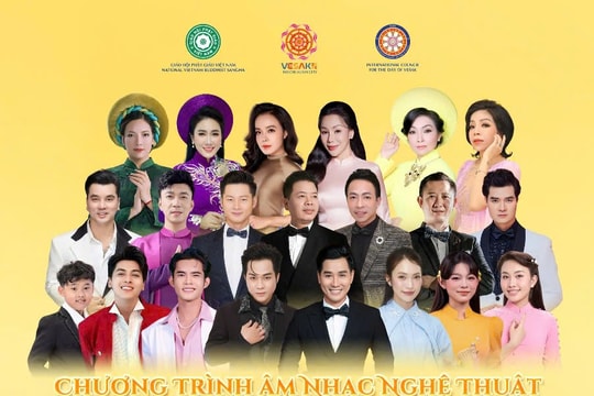 Nhiều nghệ sĩ nổi tiếng biểu diễn tại Vesak 2025