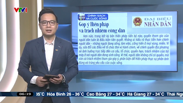 Điểm báo VTV1: Góp ý Hiến pháp và trách nhiệm công dân