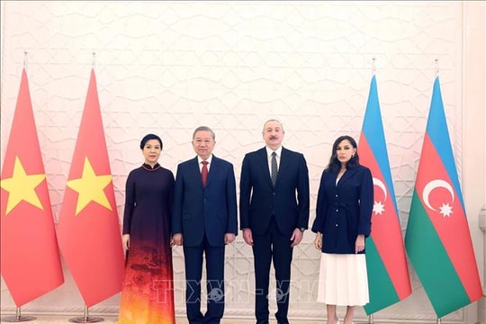 Lễ đón Tổng Bí thư Tô Lâm thăm cấp Nhà nước tới Azerbaijan