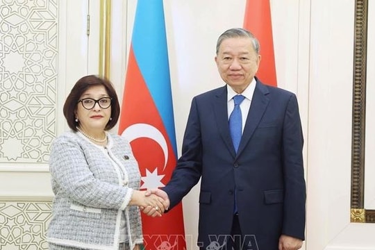 Tổng Bí thư Tô Lâm hội kiến Chủ tịch Quốc hội Azerbaijan