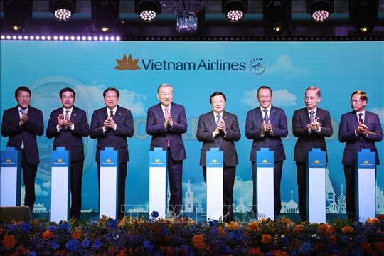 Tổng Bí thư Tô Lâm dự Lễ công bố đường bay thẳng Hà Nội - Moskva tại Liên bang Nga