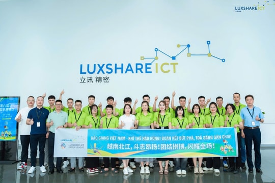 Công nhân viên của Luxshare-ICT Bắc Giang tham dự Đại hội thể thao lần thứ 6 tại Côn Sơn, Trung Quốc