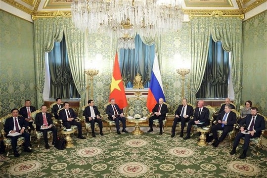 Tổng Bí thư Tô Lâm hội đàm với Tổng thống Nga Vladimir Putin