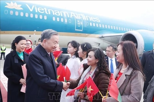 Tổng Bí thư Tô Lâm và Phu nhân bắt đầu thăm cấp Nhà nước Cộng hòa Belarus