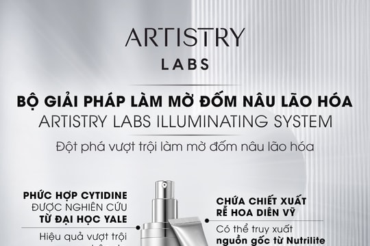 Amway Việt Nam ra mắt bộ giải pháp làm mờ đốm nâu lão hóa Artistry Labs Illuminating System