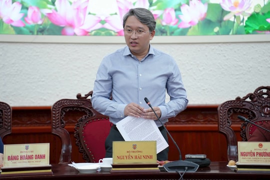 Bộ Tư pháp tổ chức Hội nghị lấy ý kiến về dự thảo Nghị quyết sửa đổi, bổ sung một số điều của Hiến pháp năm 2013