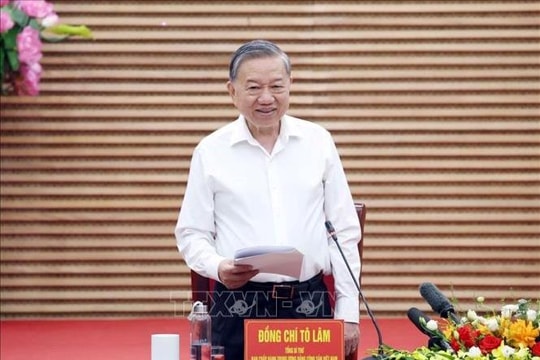 Tổng Bí thư Tô Lâm: Nghệ An phải trở thành điển hình phát triển địa phương hiện đại trong kỷ nguyên mới