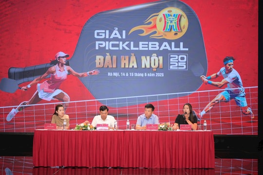 Khoảng 600 vận động viên sẽ tham gia Giải Pickleball Đài Hà Nội 2025