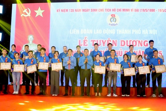 Tuyên dương 100 công nhân giỏi Thủ đô năm 2025