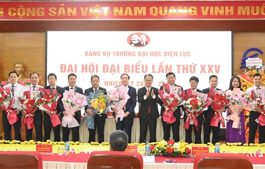 Trường Đại học Điện lực tổ chức thành công Đại hội Đại biểu Đảng bộ lần thứ XXV, nhiệm kỳ 2025 - 2030