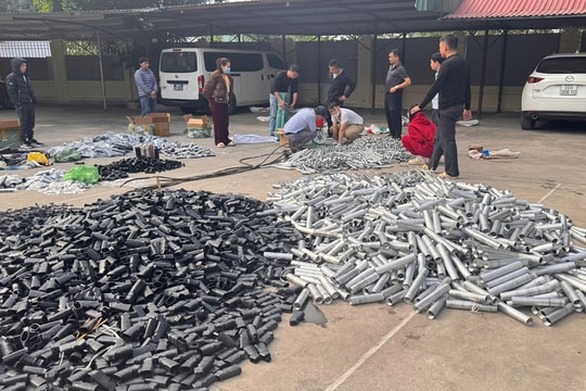 Bắc Giang: Triệt phá đường dây sản xuất vật liệu nổ, linh kiện súng đặc biệt lớn