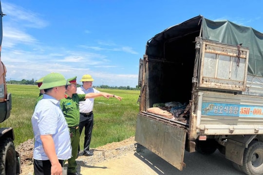 Hà Tĩnh bắt giữ vụ vận chuyển hơn 1 tấn sản phẩm động vật không rõ nguồn gốc