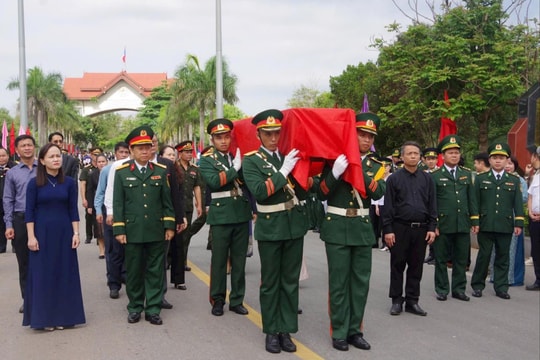 Quảng Trị: Đón nhận 12 hài cốt liệt sĩ ở Lào về nước