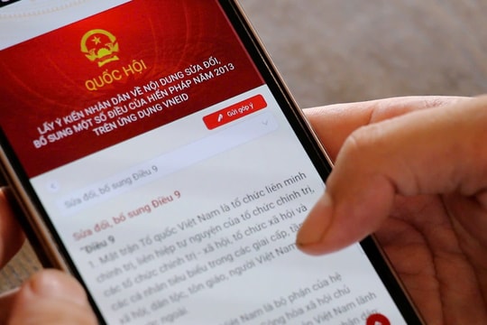 Cử tri đánh giá cao việc lấy ý kiến sửa đổi Hiến pháp qua VNeID của Bộ Công an