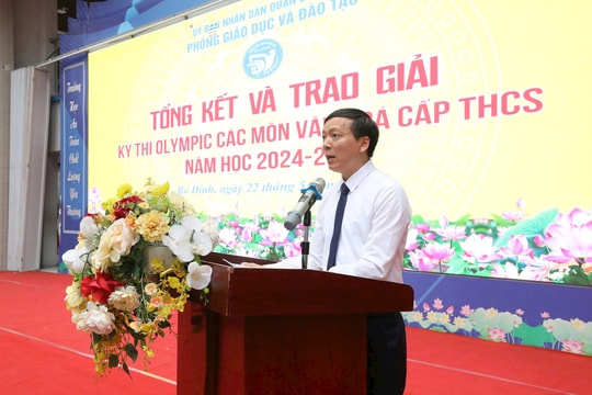 Hà Nội: Quận Ba Đình vinh danh học sinh xuất sắc tại Kỳ thi Olympic các môn văn hoá cấp THCS