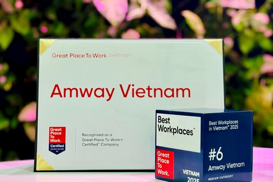 Amway đứng Top 6 nơi làm việc xuất sắc hàng đầu Việt Nam 2025