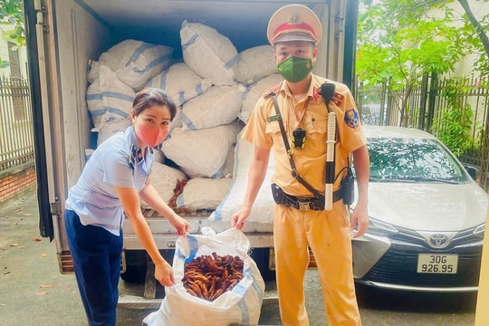 Phát hiện hàng tấn chân gà đựng trong bao tải chuẩn bị thành “mồi nhậu”