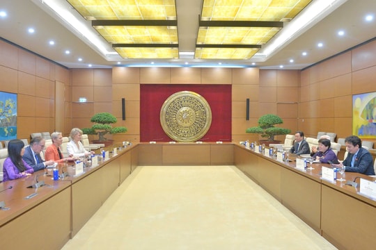 Chủ tịch Nhóm Nghị sĩ hữu nghị Việt - Pháp Nguyễn Thúy Anh tiếp Đoàn nghị sĩ hữu nghị Pháp - Việt Nam