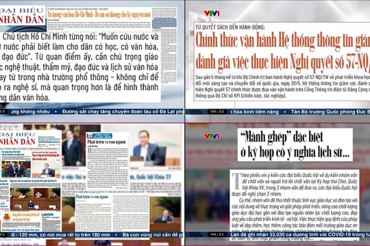 Tổng hợp Điểm báo VTV1 từ ngày 19 - 25.5.2025