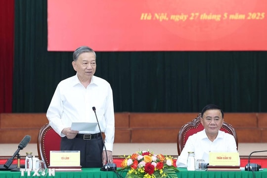 Tổng Bí thư Tô Lâm làm việc với Ban Tổ chức Trung ương