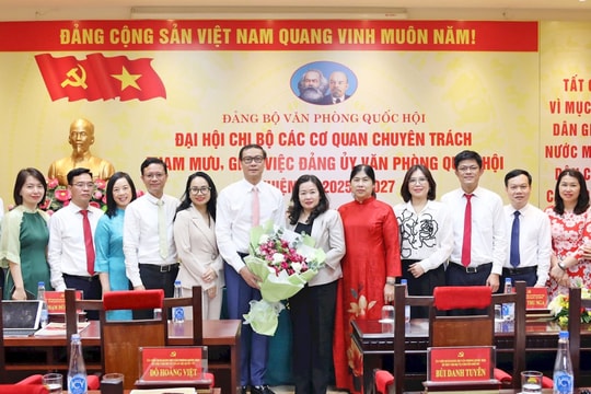 Đại hội Chi bộ các cơ quan chuyên trách tham mưu, giúp việc Đảng ủy Văn phòng Quốc hội nhiệm kỳ 2025 - 2027