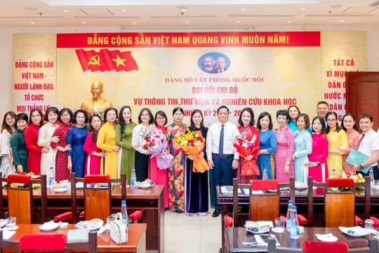 Đại hội Chi bộ Vụ Thông tin, Thư viện và Nghiên cứu khoa học nhiệm kỳ 2025 - 2027