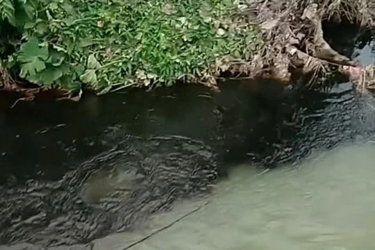 Vụ dòng nước đen kịt chảy ra từ nhà máy rác: Địa phương kiến nghị Công an tỉnh Hà Tĩnh kiểm tra việc xảy ra sự cố tại nhà máy.