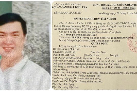 An Giang: Truy tìm nhân viên ngân hàng lừa đảo chiếm đoạt 1,2 tỷ đồng