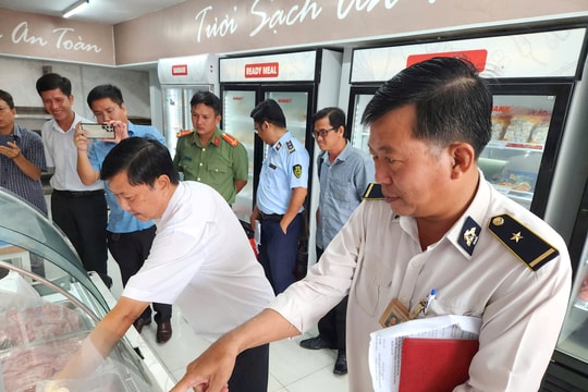 Kết quả ban đầu sau khi kiểm tra cửa hàng bán thịt thuộc Công ty Cổ phần chăn nuôi C.P Việt Nam