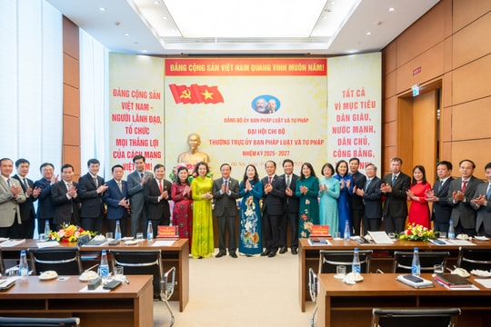 Đại hội Chi bộ Thường trực Ủy ban Pháp luật và Tư pháp nhiệm kỳ 2025 - 2027