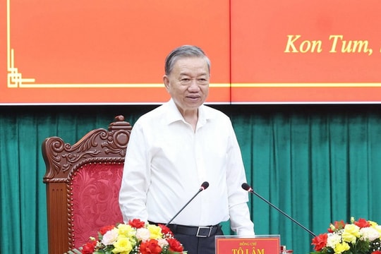 Tổng Bí thư Tô Lâm: Kon Tum và Quảng Ngãi sau khi hợp nhất sẽ vươn lên mạnh mẽ, trở thành cực tăng trưởng mới