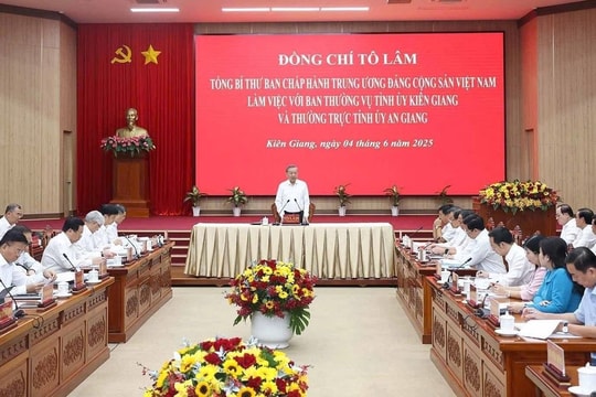 Tổng Bí thư Tô Lâm: Tập trung cho nhiệm vụ sáp nhập với tinh thần "Một tỉnh - một tầm nhìn - một hành động - một niềm tin"