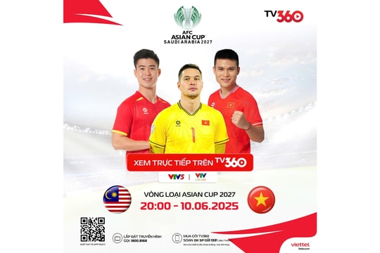 Xem Việt Nam - Malaysia, trận đấu then chốt cho tấm vé dự Asian Cup 2027 trên TV360