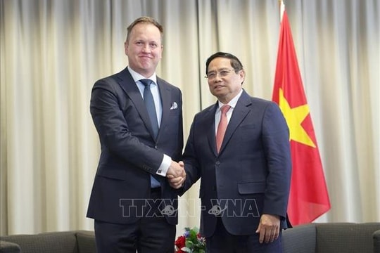 Thủ tướng Phạm Minh Chính làm việc với các doanh nghiệp Estonia, thúc đẩy triển khai các dự án tại Việt Nam