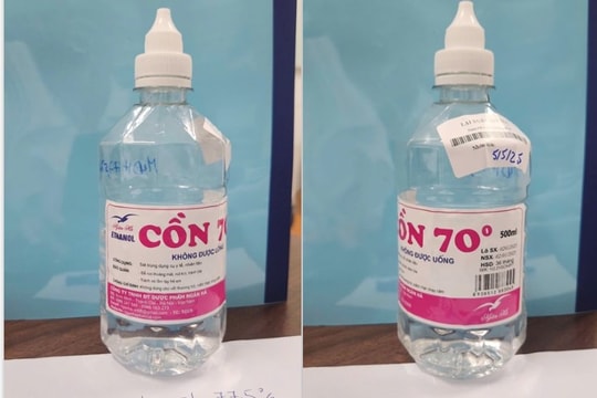 Mua phải cồn sát trùng giả để xúc miệng, người đàn ông bị hôn mê, suy hô hấp