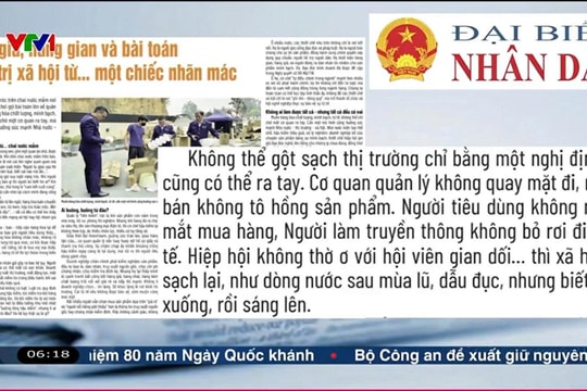 Điểm báo VTV1: Hàng giả, hàng gian và bài toán quản trị xã hội... từ một chiếc nhãn mác
