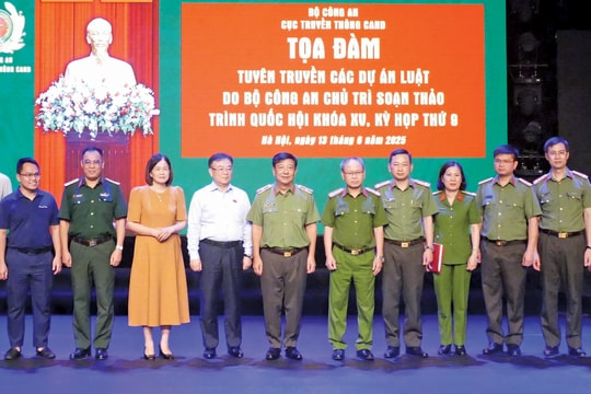 Tọa đàm về các dự án Luật do Bộ Công an chủ trì soạn thảo trình Quốc hội tại Kỳ họp thứ Chín