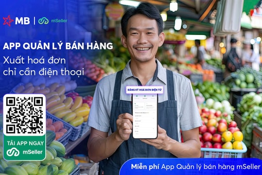MB chính thức tặng miễn phí ứng dụng quản lý bán hàng, xuất hóa đơn điện tử chỉ cần điện thoại