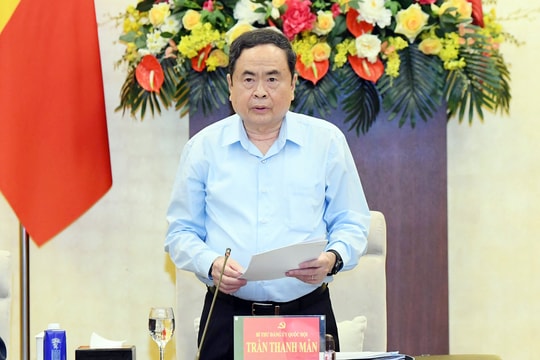 Bí thư Đảng ủy Quốc hội, Chủ tịch Quốc hội Trần Thanh Mẫn chủ trì phiên họp về công tác nhân sự