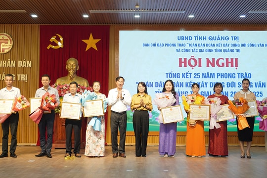 Quảng Trị: Tổng kết 25 năm phong trào “Toàn dân đoàn kết xây dựng đời sống văn hóa”