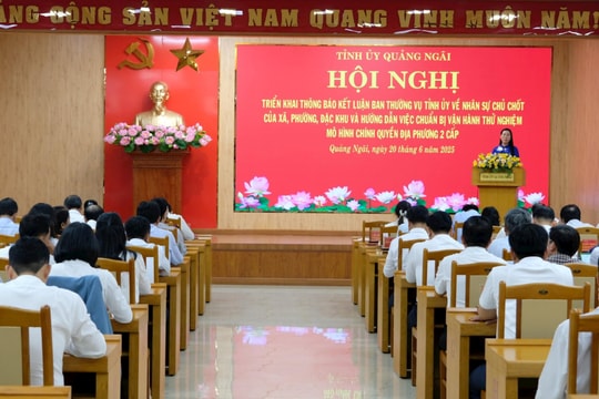 Quảng Ngãi công bố nhân sự 55 xã, phường mới và đặc khu Lý Sơn