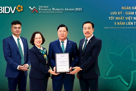 BIDV lần thứ 5 liên tiếp được vinh danh Ngân hàng Lưu ký - Giám sát tốt nhất Việt Nam