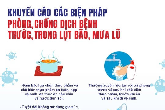 Khuyến cáo phòng, chống một số bệnh thường gặp trong lụt bão, mưa lũ