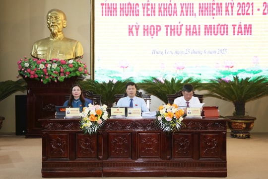 Kỳ họp Thứ 28, HĐND tỉnh Hưng Yên Khóa XVII: G iám sát quá trình chuyển giao, xây dựng chính quyền địa phương ổn định