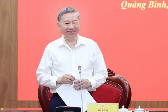 Tổng Bí thư Tô Lâm làm việc với Ban Thường vụ Tỉnh ủy Quảng Bình, Quảng Trị