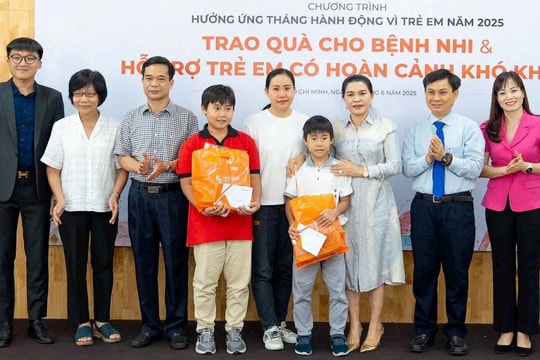 Hơn 1.000 phần quà tiếp sức bệnh nhi tại TP. Hồ Chí Minh và Đồng Nai