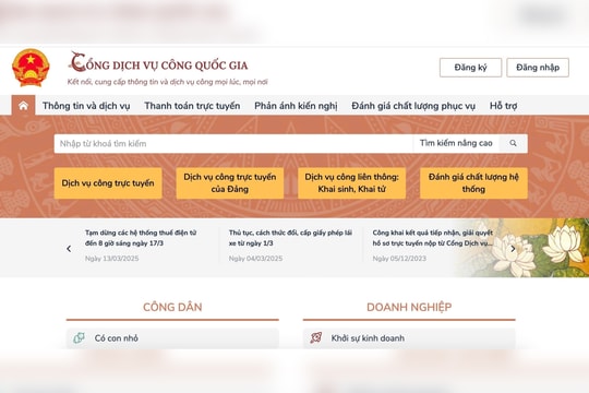 Một "điểm đến" cho mọi thủ tục